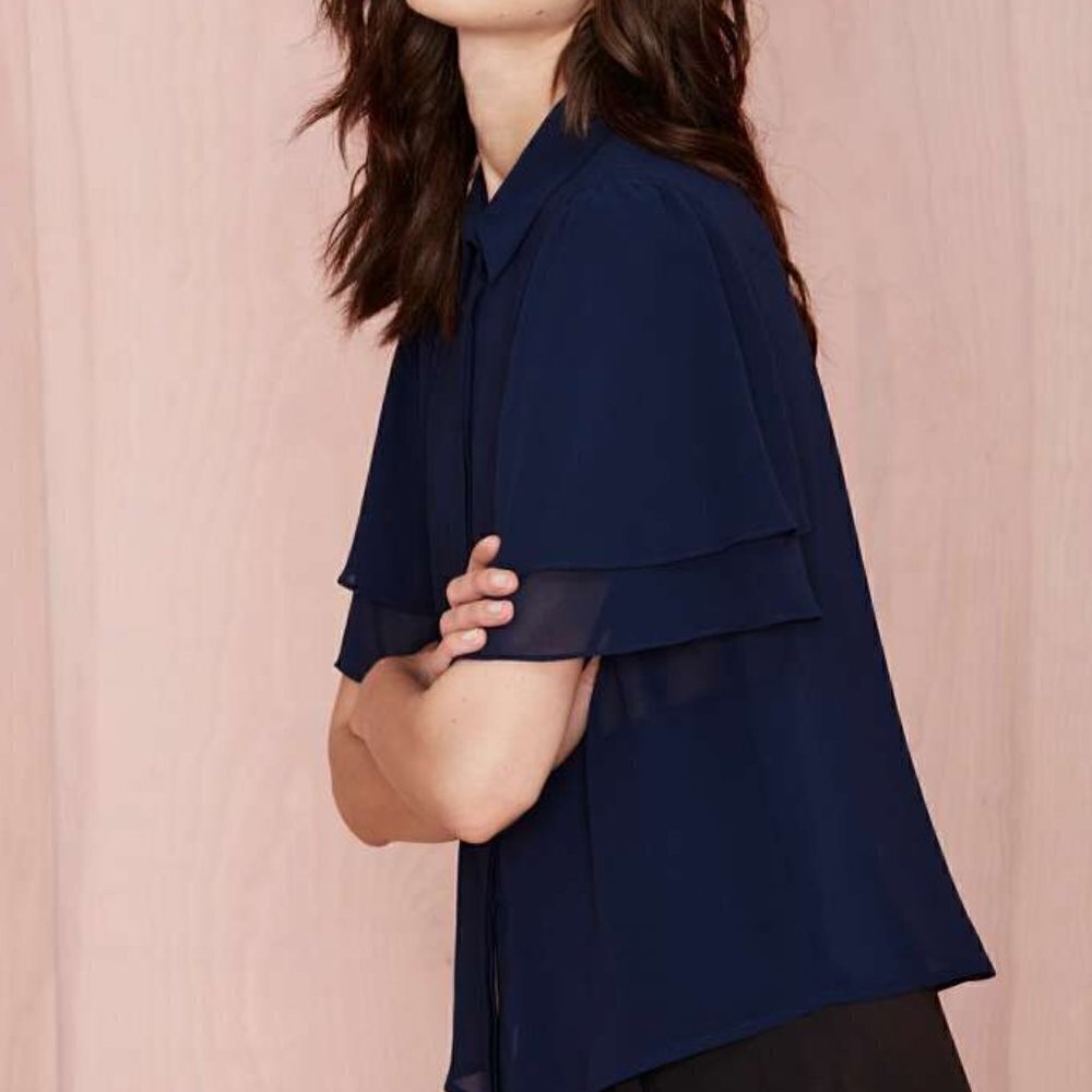 Nasty gal Sugar Lips Tara Blouse Size XS - Picture 11 of 11